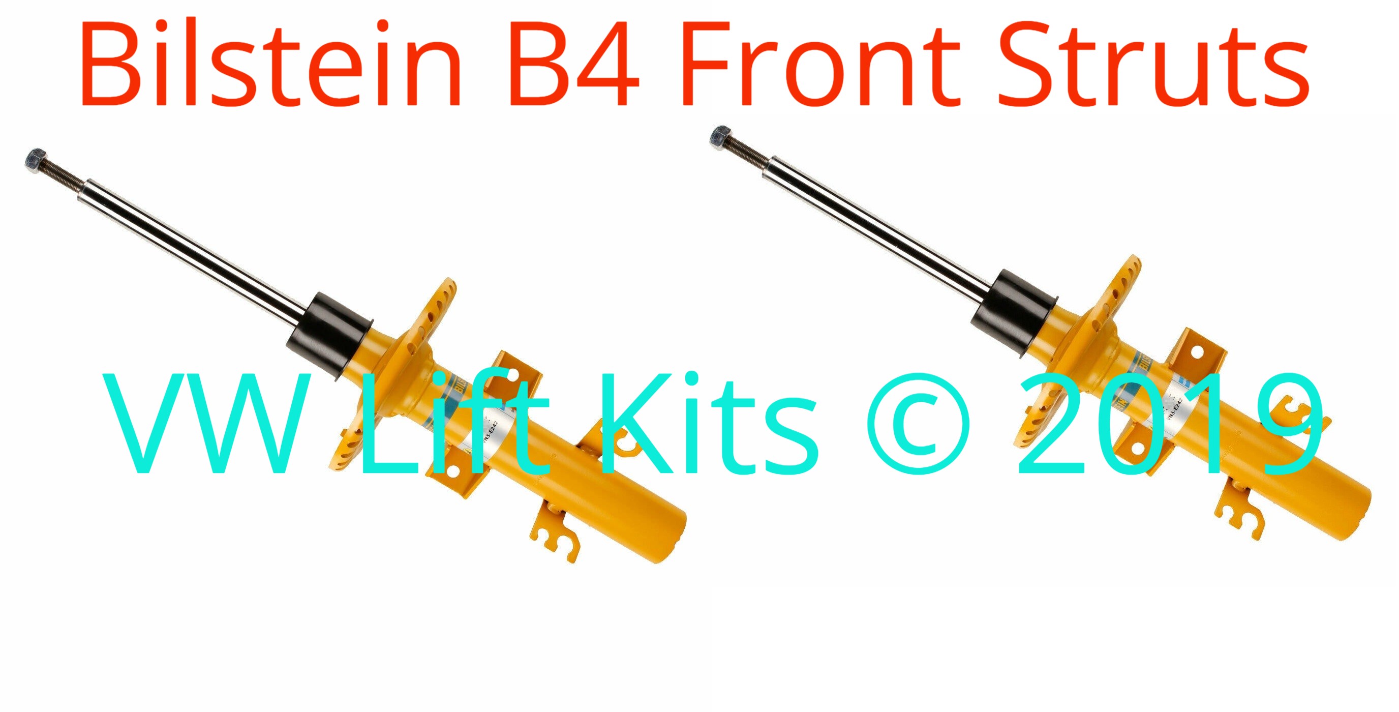 These twin tube Bilstein B4 front struts provide a firmer ride and are longer to work with the additional lift.